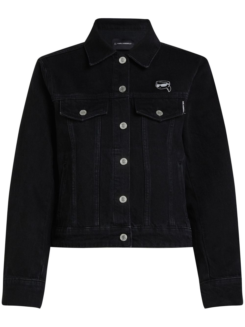 Karl Lagerfeld Ikon 牛仔卡车司机夹克 - 黑色