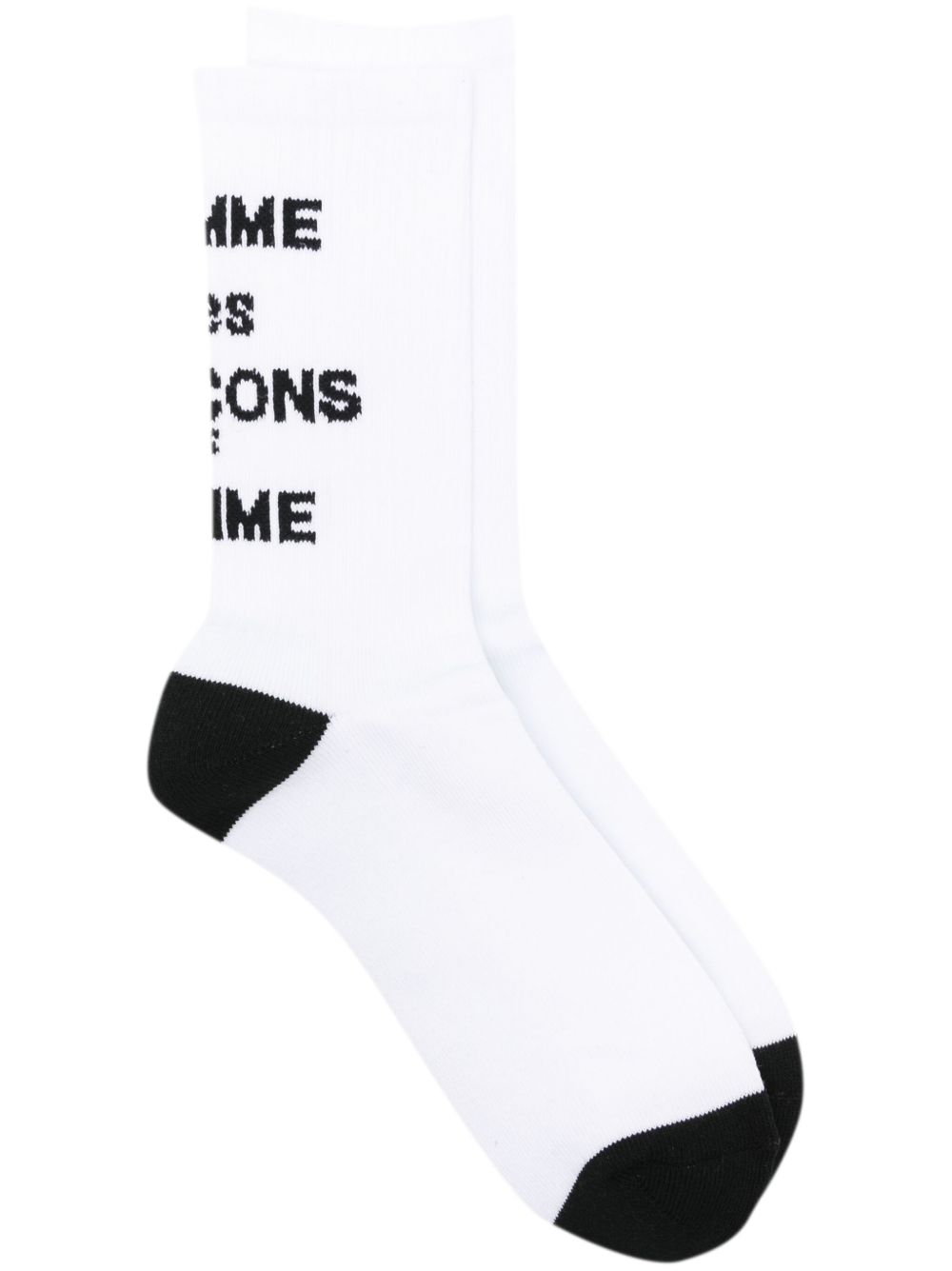 Comme des Garçons Homme logo提花针织袜 - 白色
