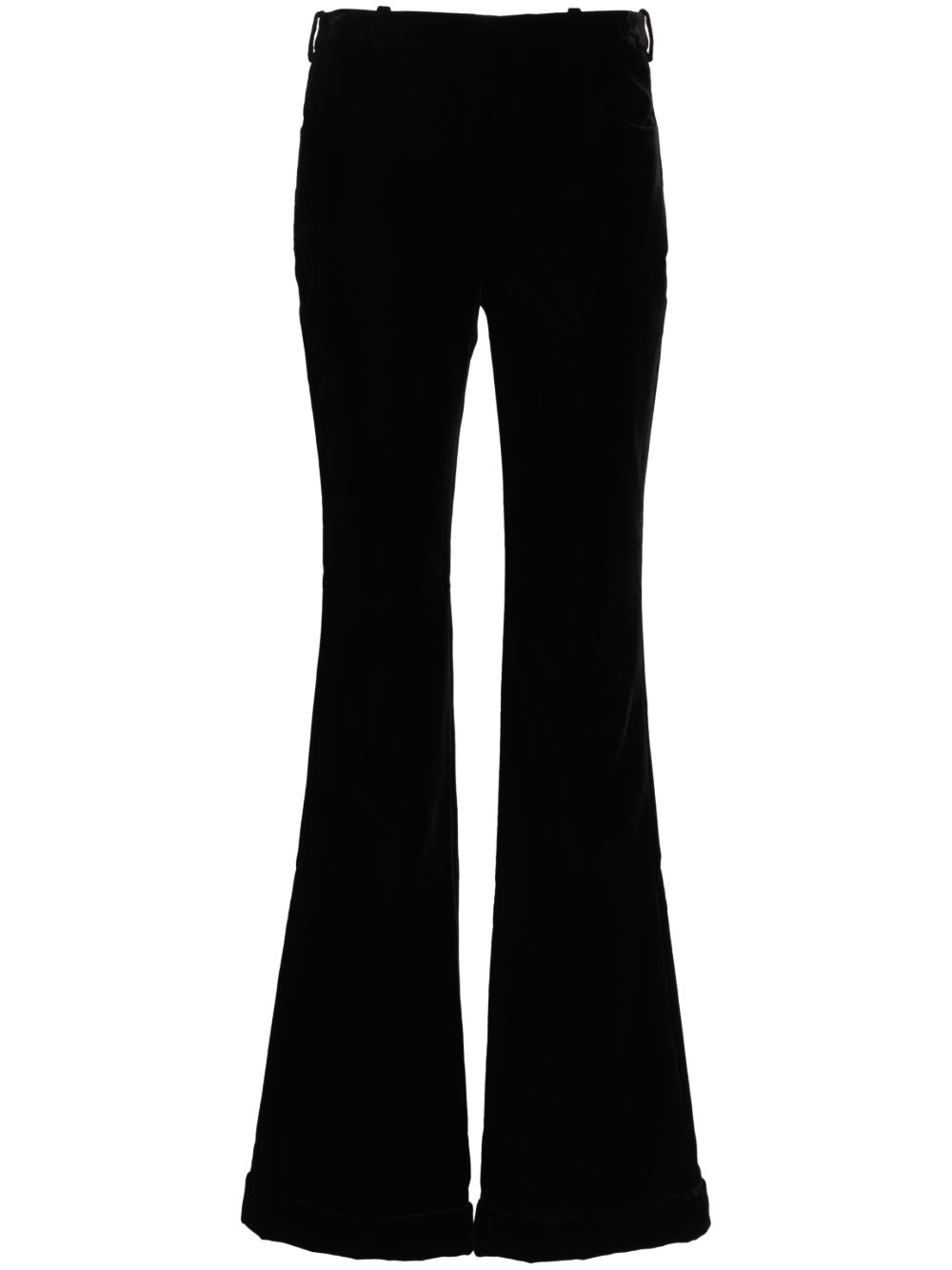Saint Laurent 丝绒长裤 - 黑色