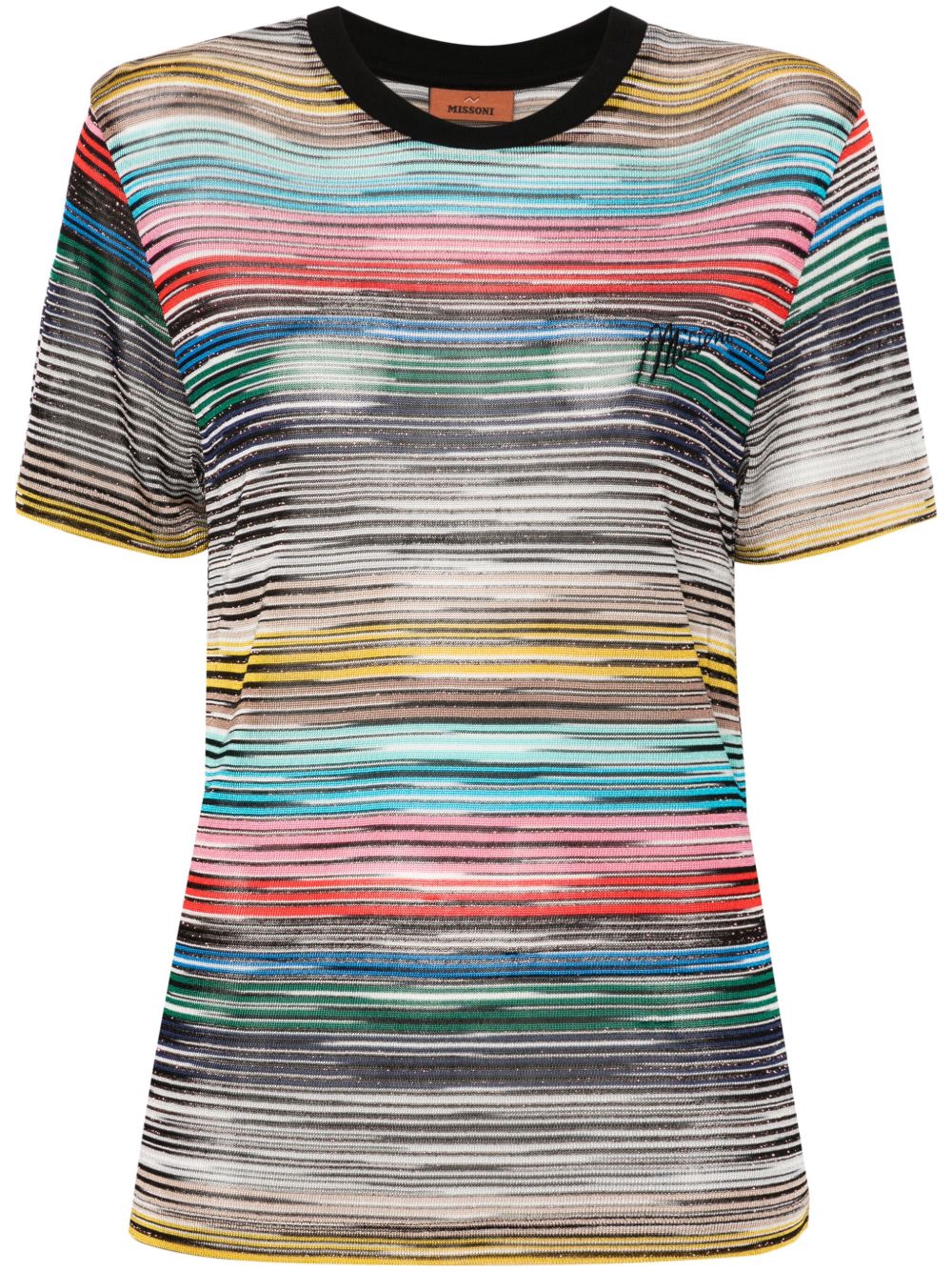 Missoni logo刺绣T恤 - 黑色