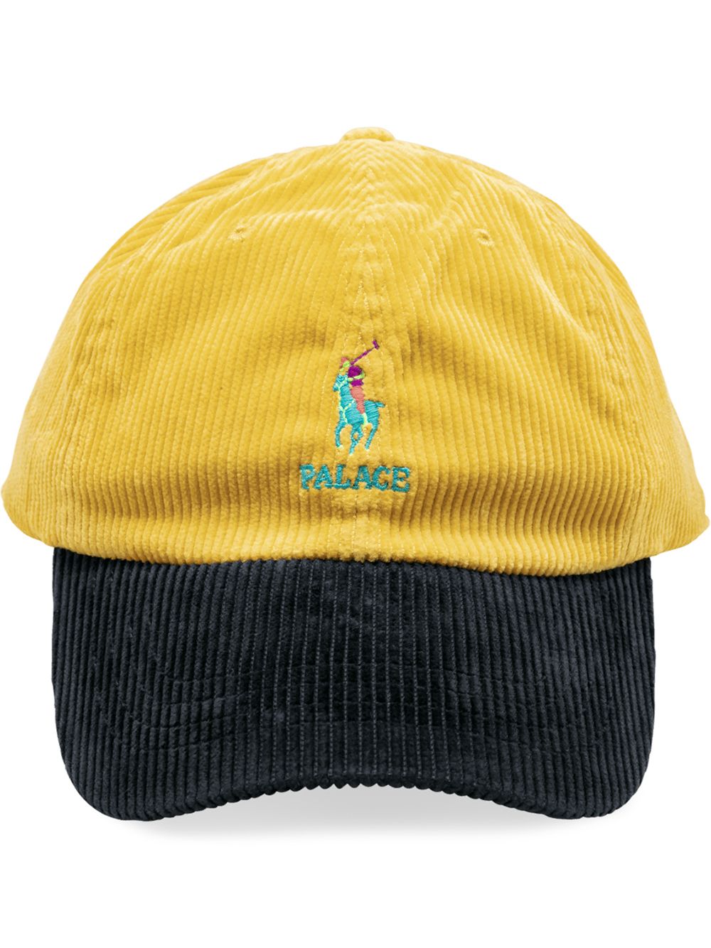 Palace 经典灯芯绒棒球帽 - 黄色