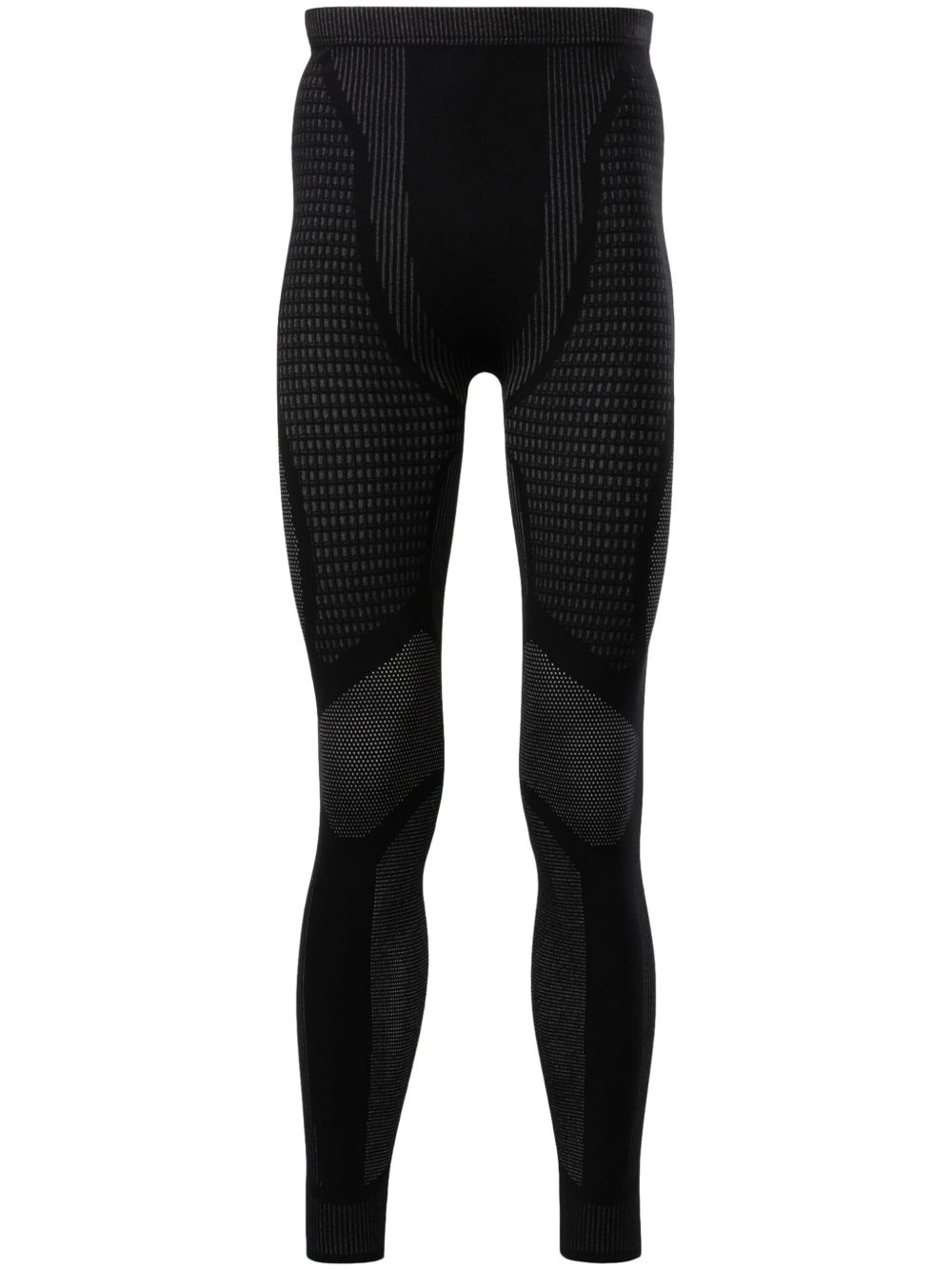 Reebok LTD Baselayer 图案提花打底裤 - 黑色