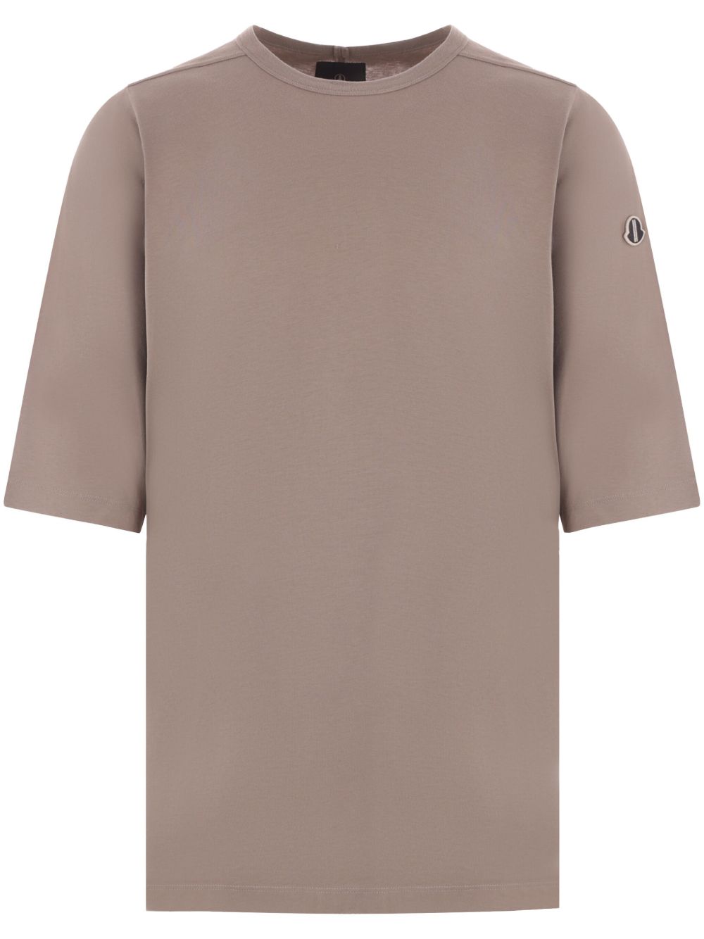 Moncler + Rick Owens 标贴T恤 - 褐色