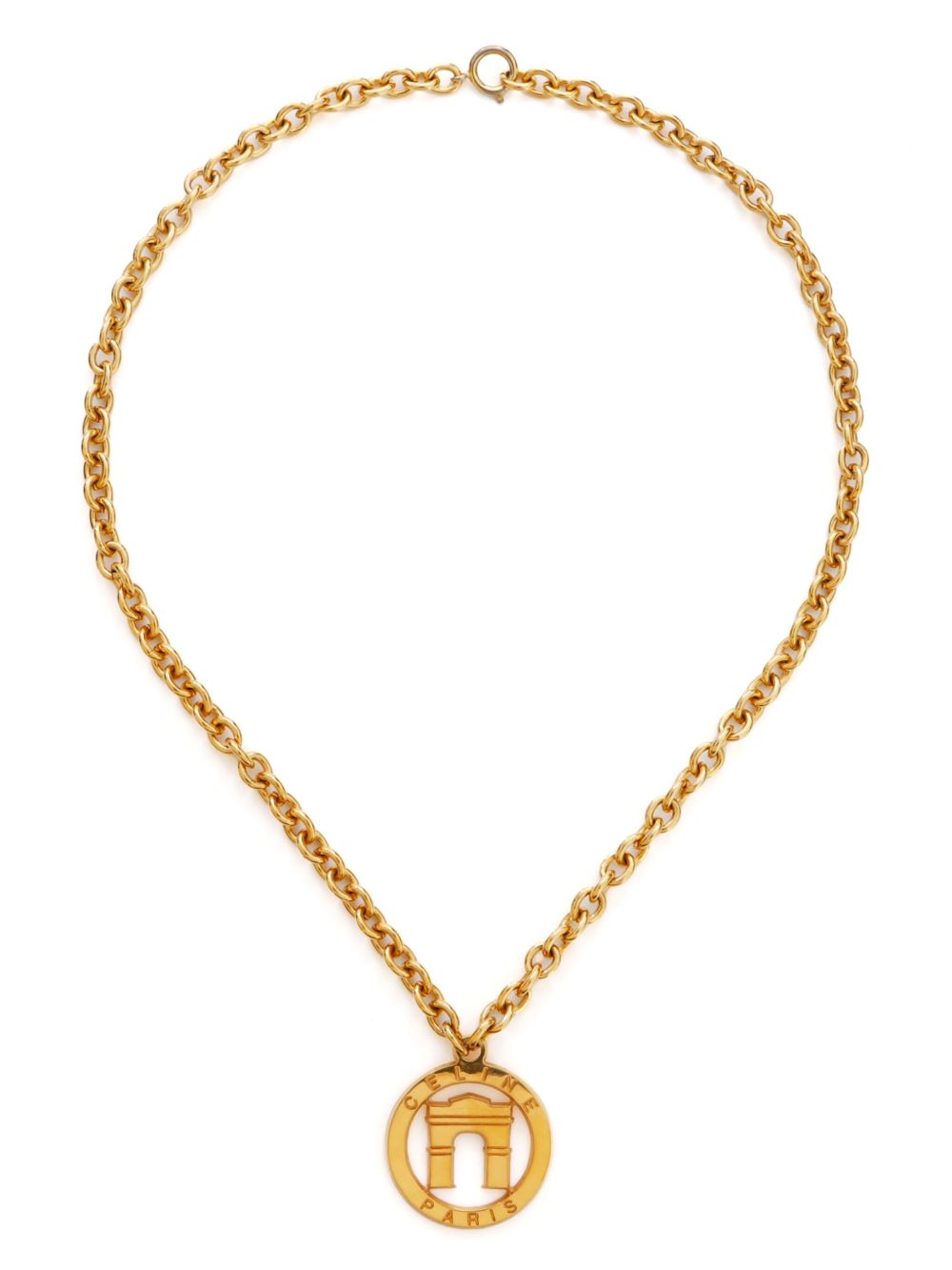 Céline Pre-Owned Arc de Triomphe 吊饰项链（典藏款） - 金色