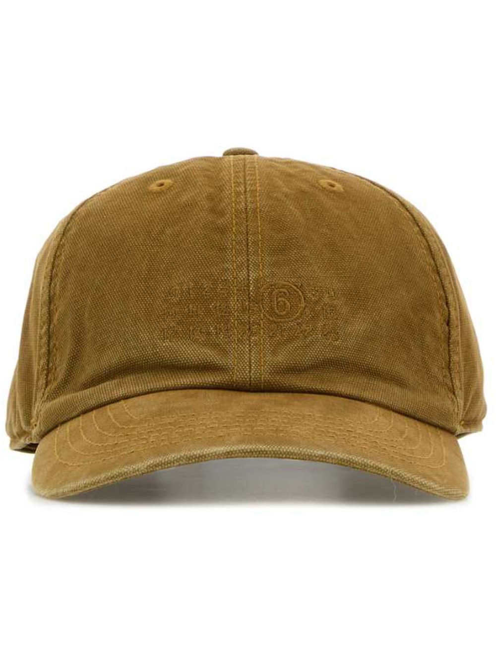 MM6 Maison Margiela canvas baseball cap - 褐色
