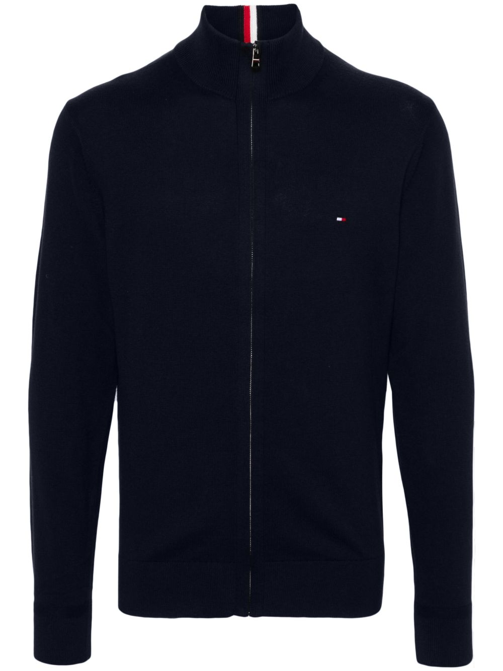 Tommy Hilfiger 标贴棉混纺夹克 - 蓝色