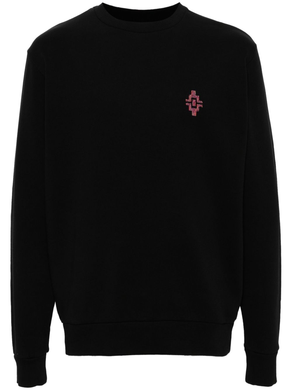 Marcelo Burlon County of Milan Graffiti Cross 刺绣棉卫衣 - 黑色