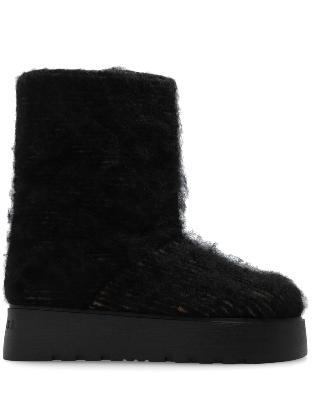Casadei Homing Ale 厚底及踝靴 - 黑色