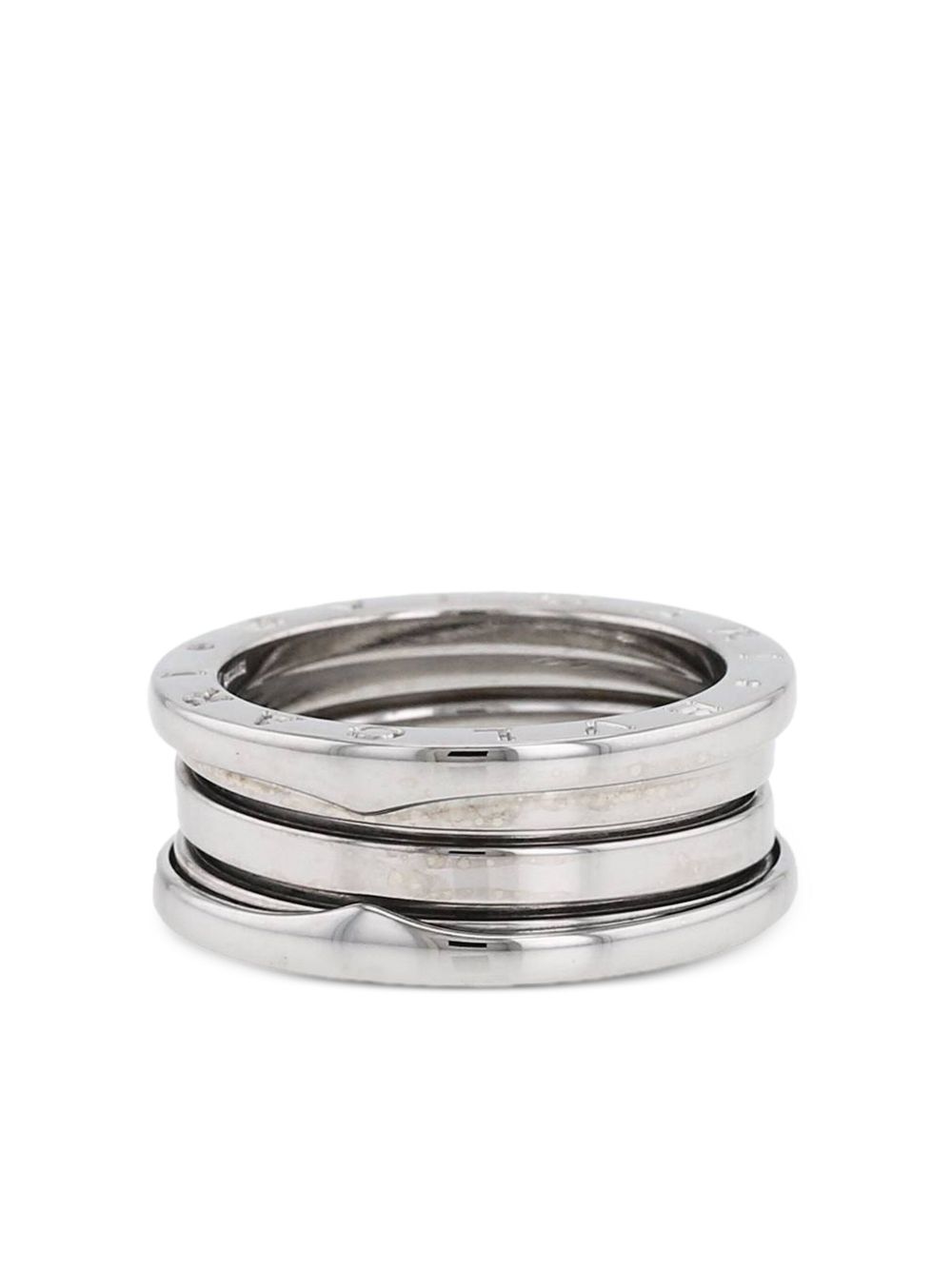 Bvlgari Pre-Owned 白金 B.Zero1 戒指（2000年代典藏款） - 银色