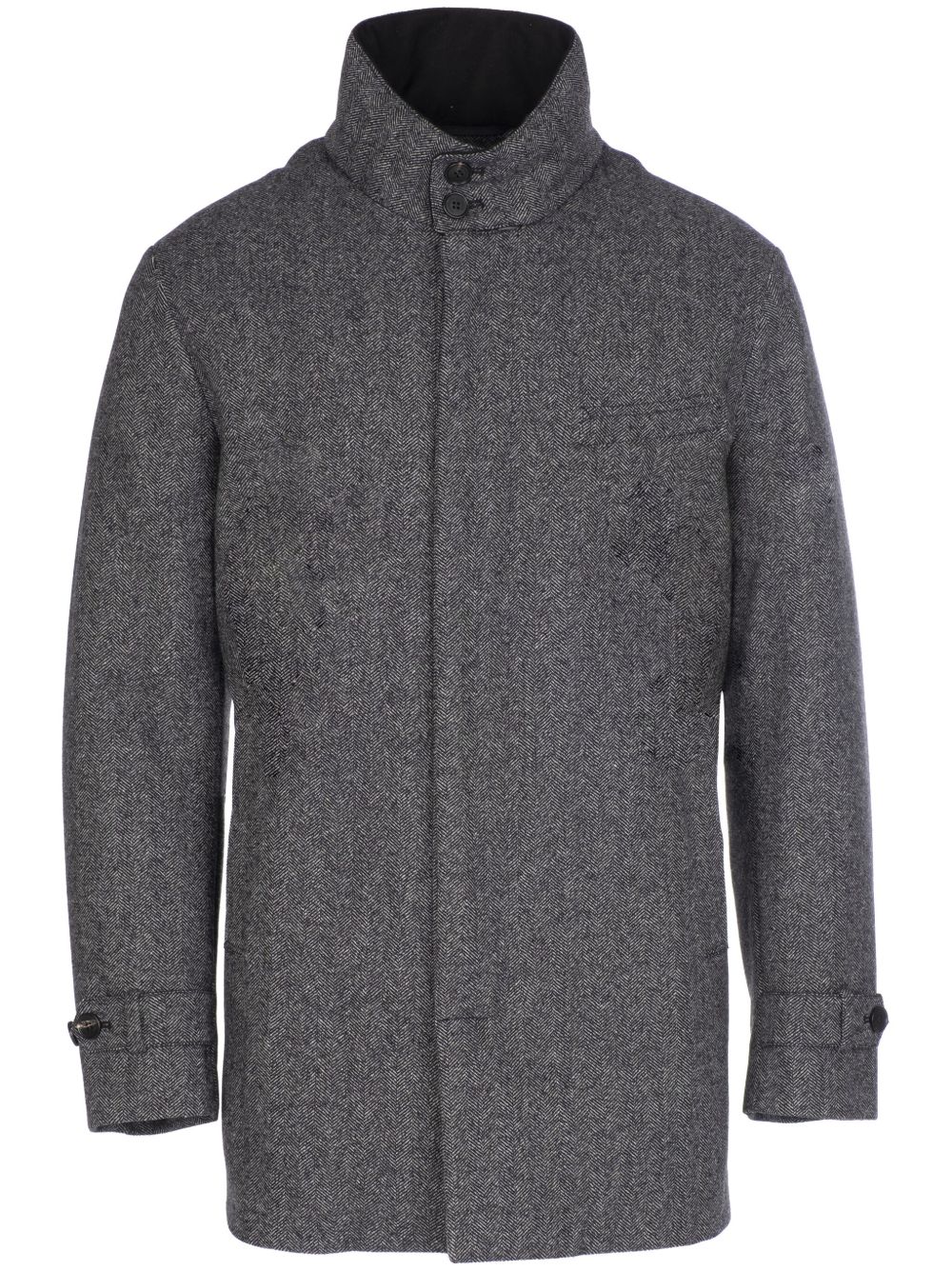 Norwegian Wool 初剪羊毛羊绒混纺外套 - 灰色