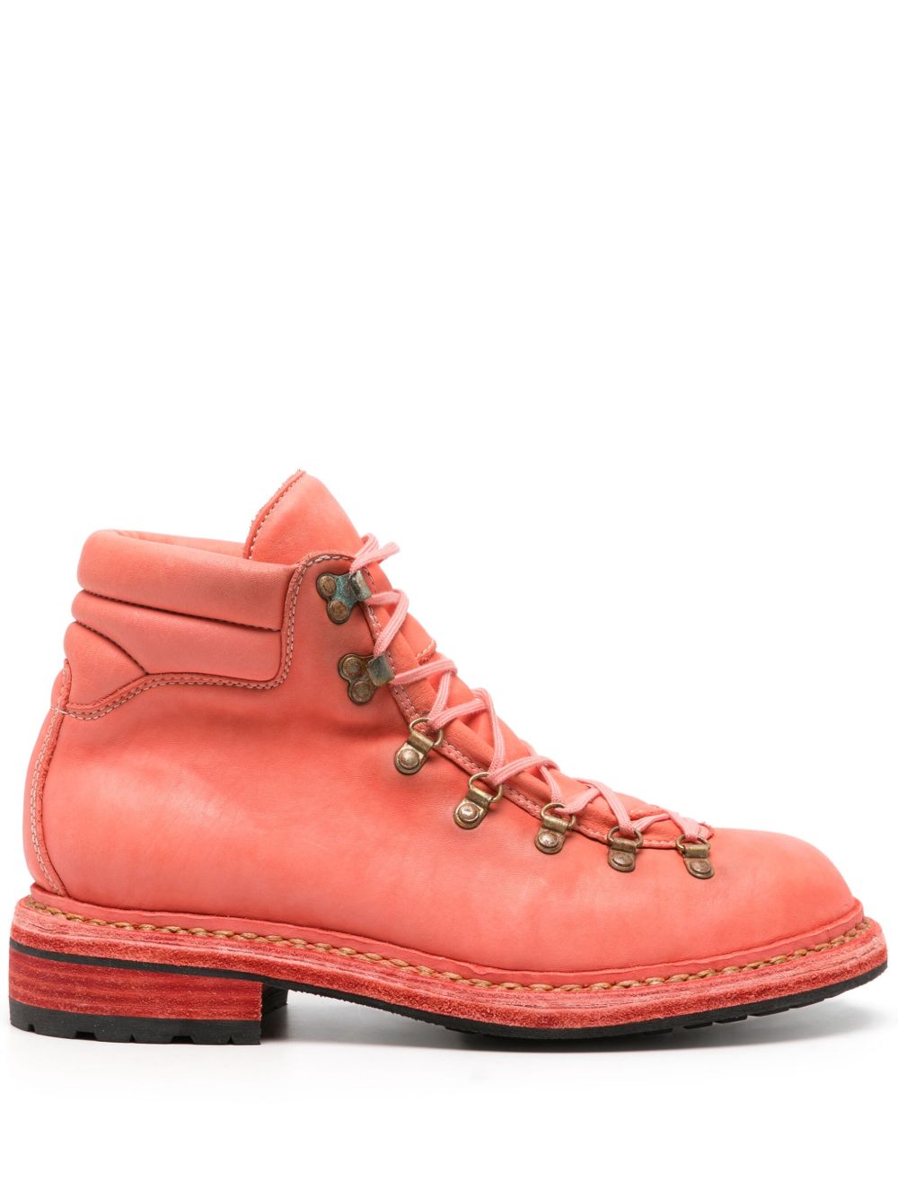 Guidi 19 皮靴 - 粉色