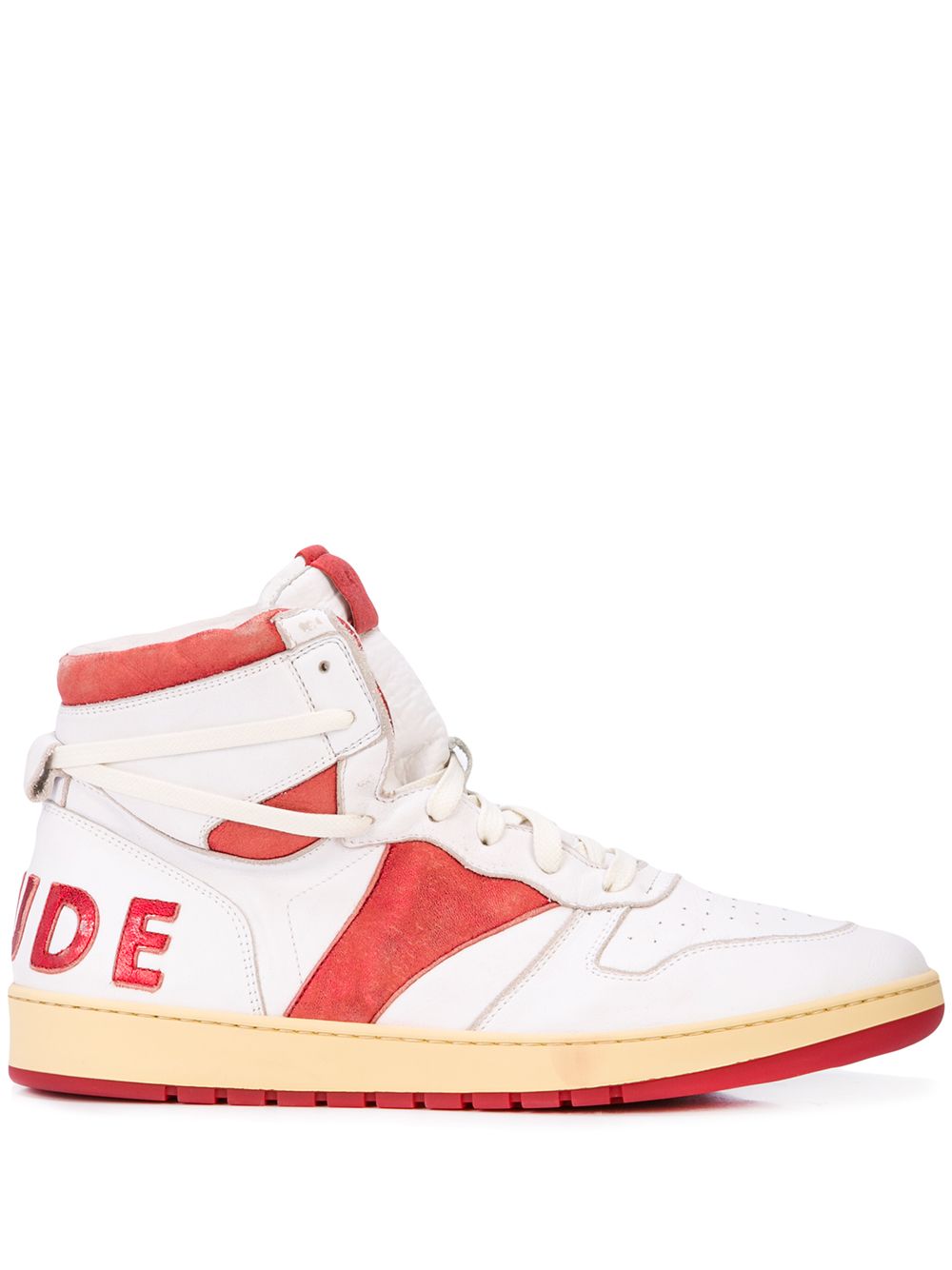 RHUDE BBall高帮板鞋 - 白色