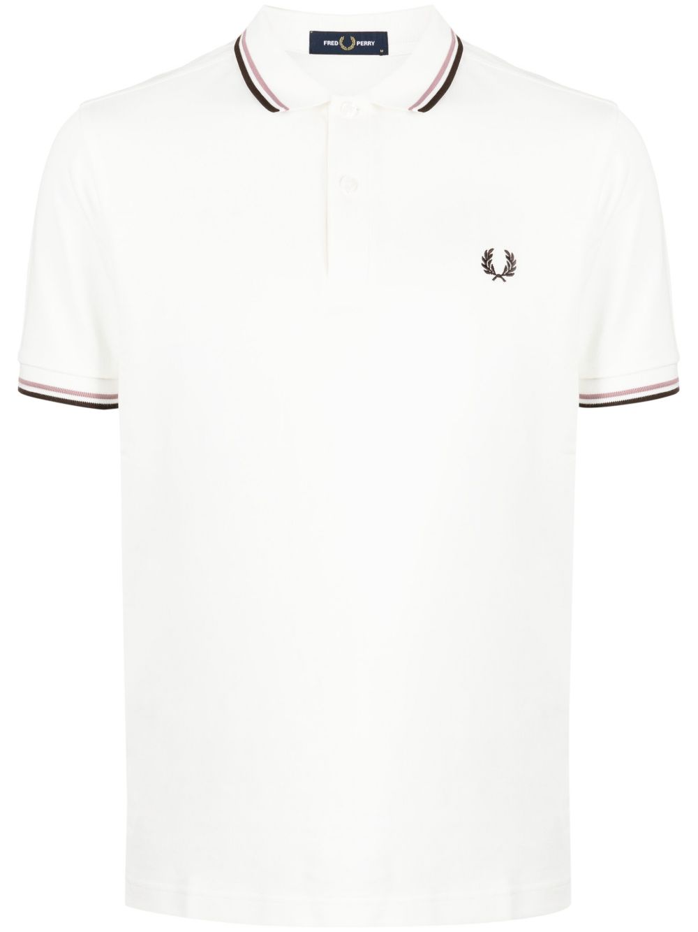 Fred Perry Twin Tipped 棉polo衫 - 白色