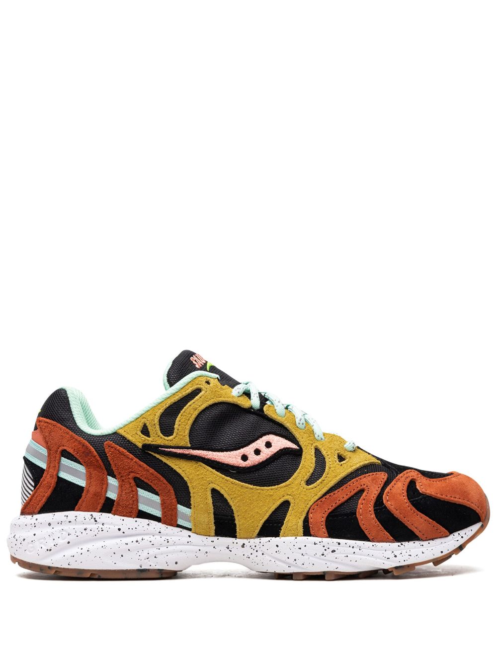 Saucony Grid Azura 2000 拼接运动鞋 - 褐色