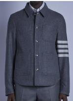 Thom Browne 4 Bar灰色羊毛混纺夹克