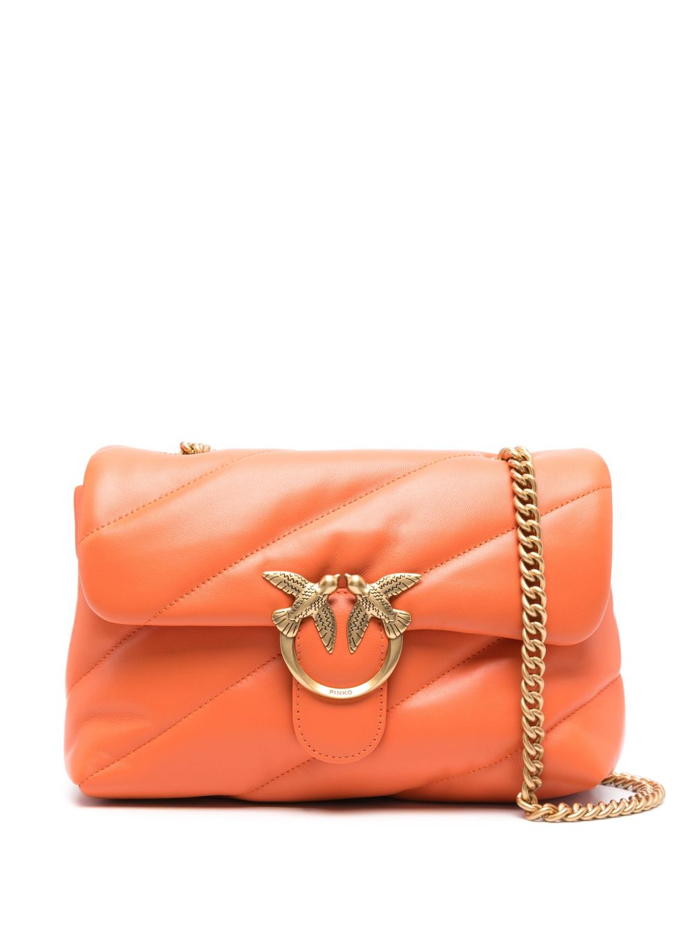 PINKO Love Classic Puff CL 斜挎包 - 橘色