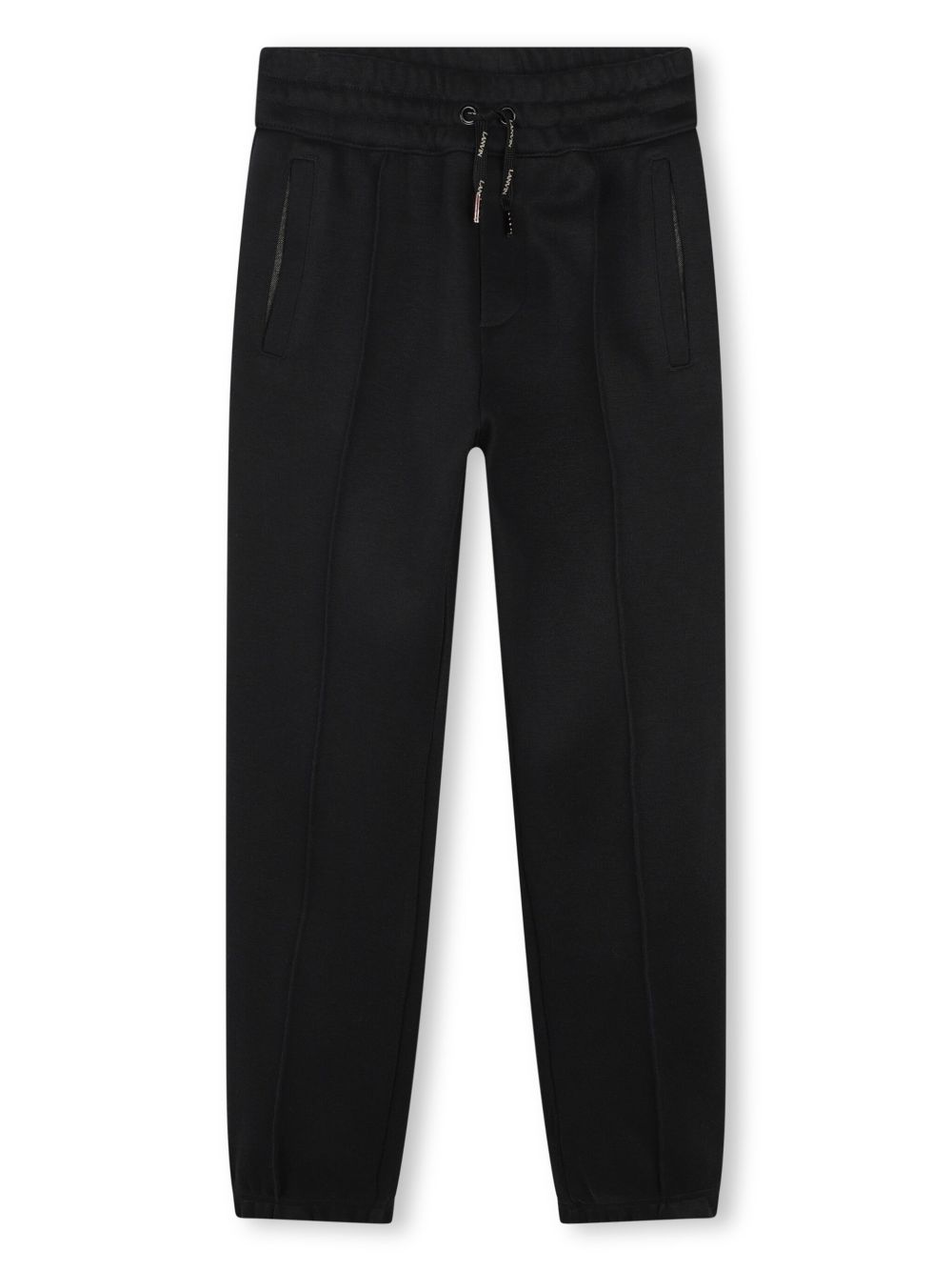 Lanvin Enfant 抽绳腰边运动裤 - 黑色