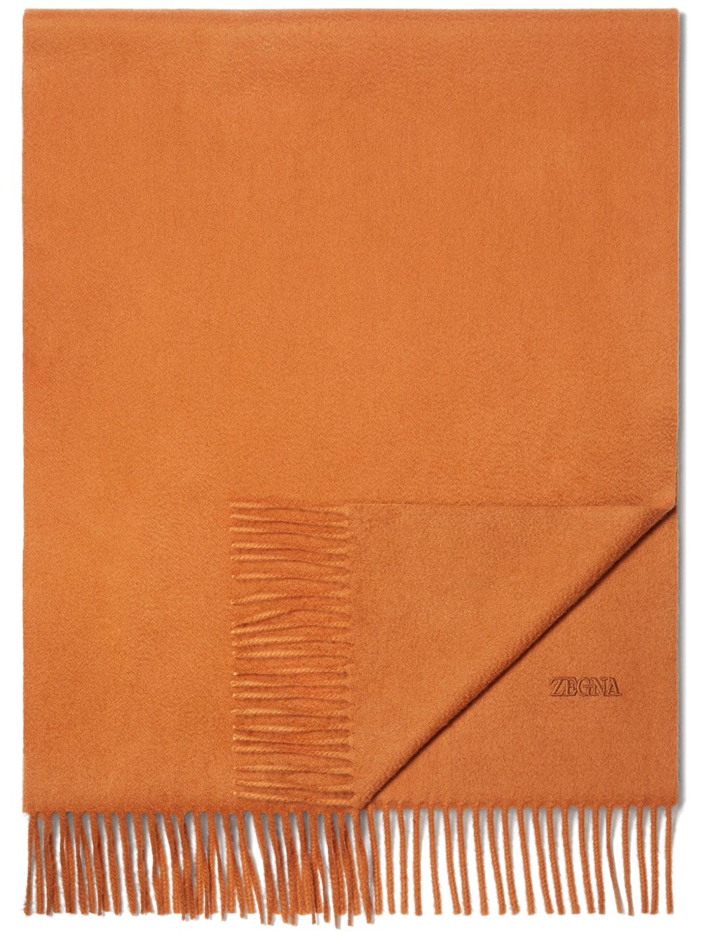 Zegna Oasi 羊绒围巾 - 橘色
