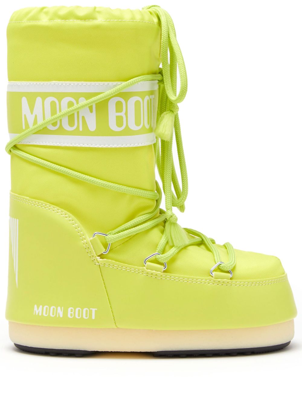 Moon Boot Kids Icon 双色短靴 - 绿色