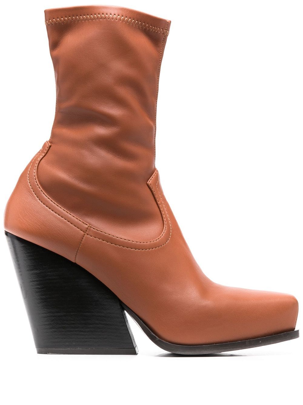 Stella McCartney 斯特拉·麦卡特尼 Cowboy 弹性及踝靴 - 褐色