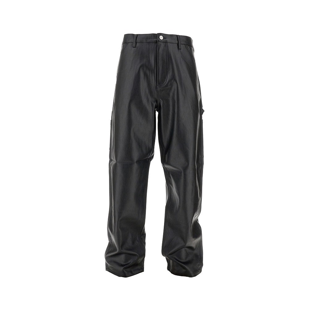 CARHARTT WIP 仿皮单膝男士裤