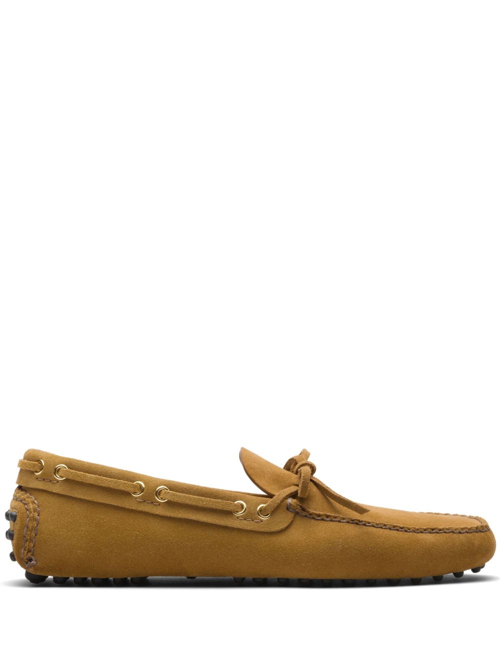 Car Shoe 绒面皮乐福鞋 - 褐色