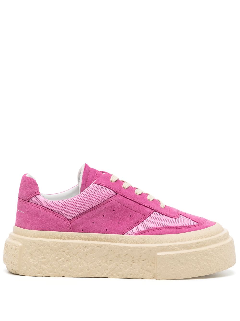 MM6 Maison Margiela Gambetta 拼接运动鞋 - 粉色