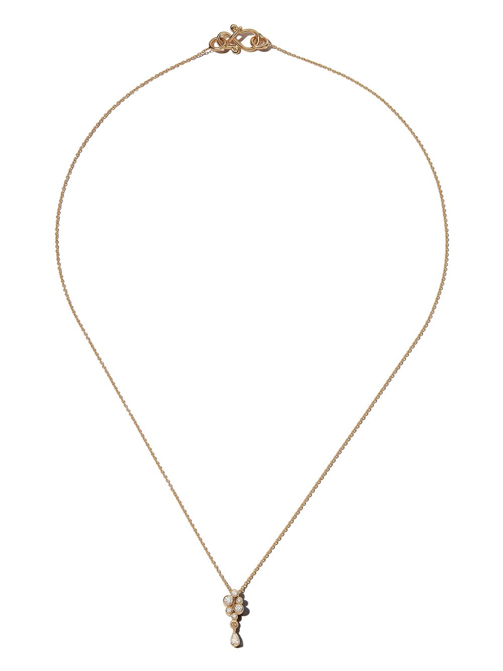 Sophie Bille Brahe Splash 18K黄金钻石项链 - 金色