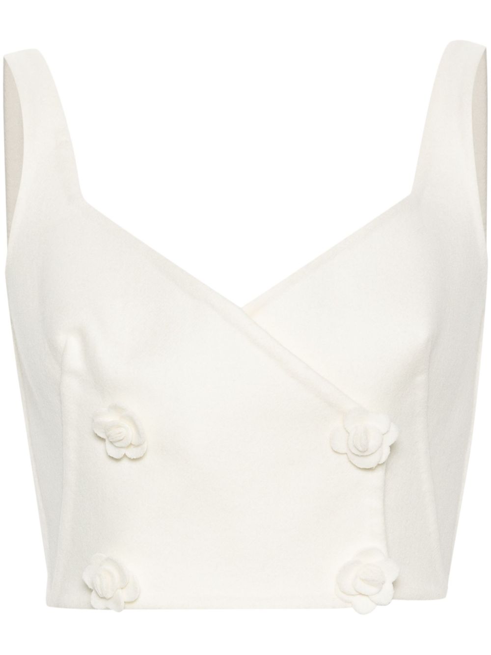Ermanno Scervino 花卉纽扣上衣 - 中性色