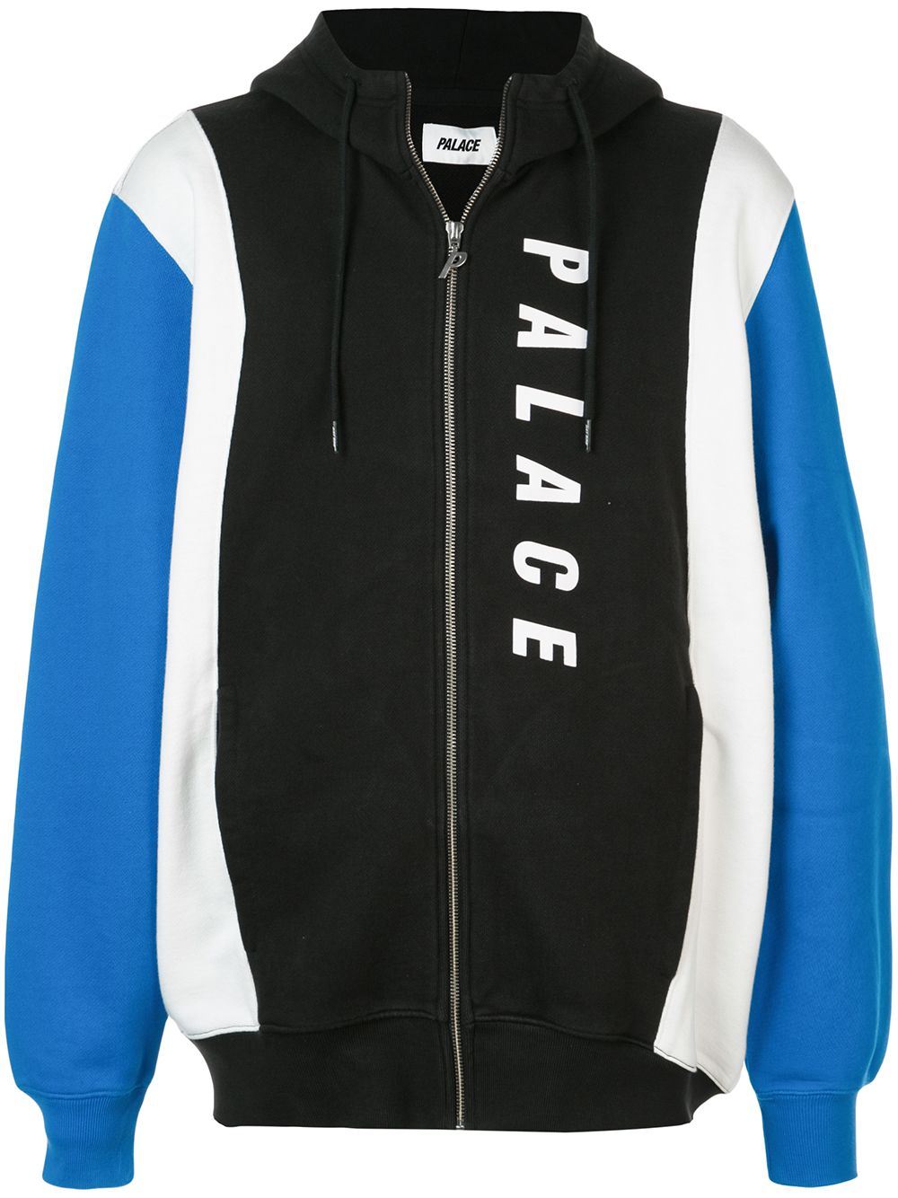 Palace 拼色拉链连帽衫 - 黑色