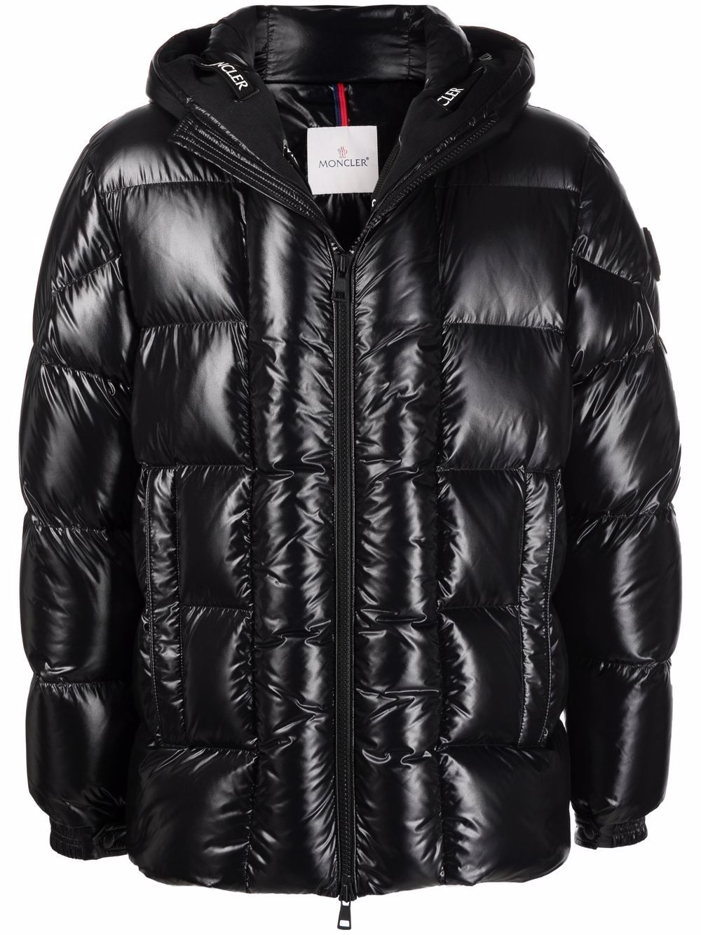 Moncler Dougnac 填充连帽羽绒外套 - 黑色