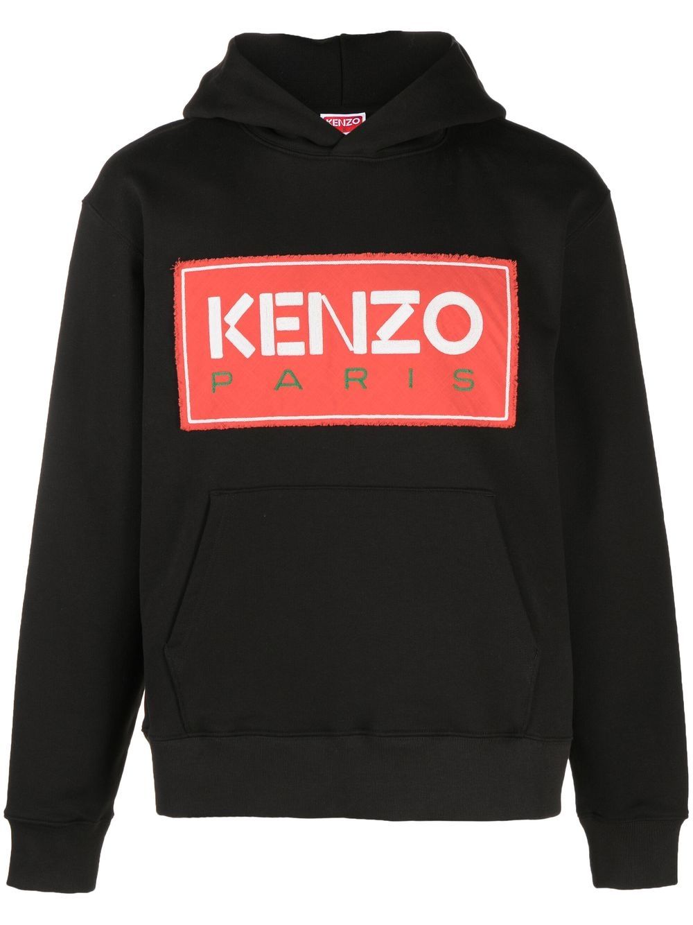 Kenzo SS23 标贴连帽衫（典藏款） - 黑色