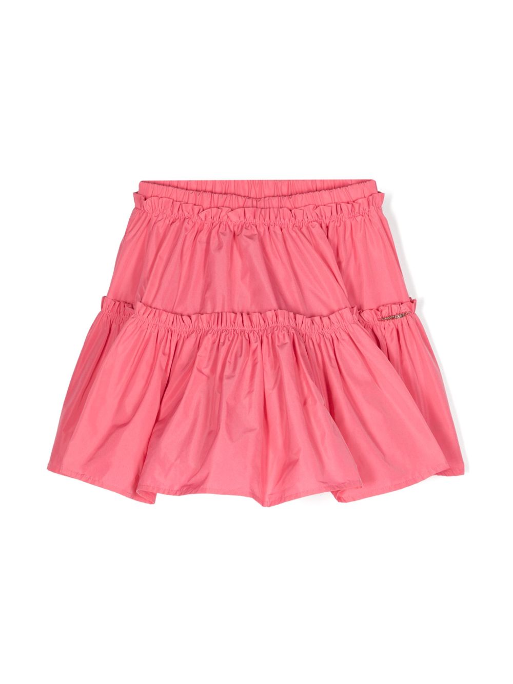 TWINSET Kids 荷叶边细节半身裙 - 粉色