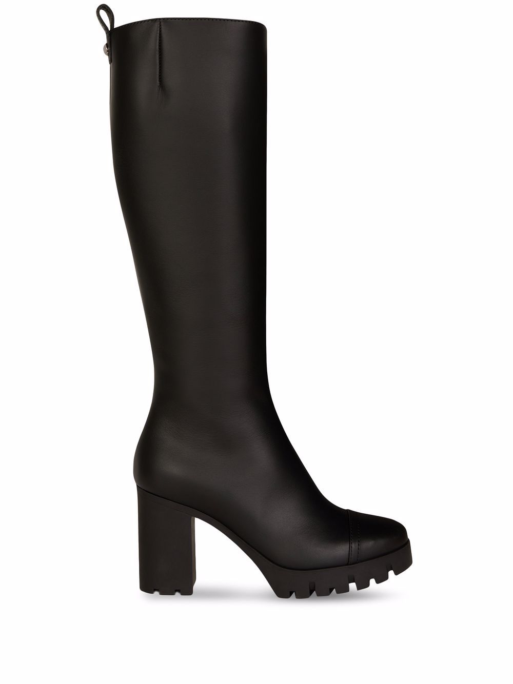 Giuseppe Zanotti Amparo 中跟及膝靴 - 黑色