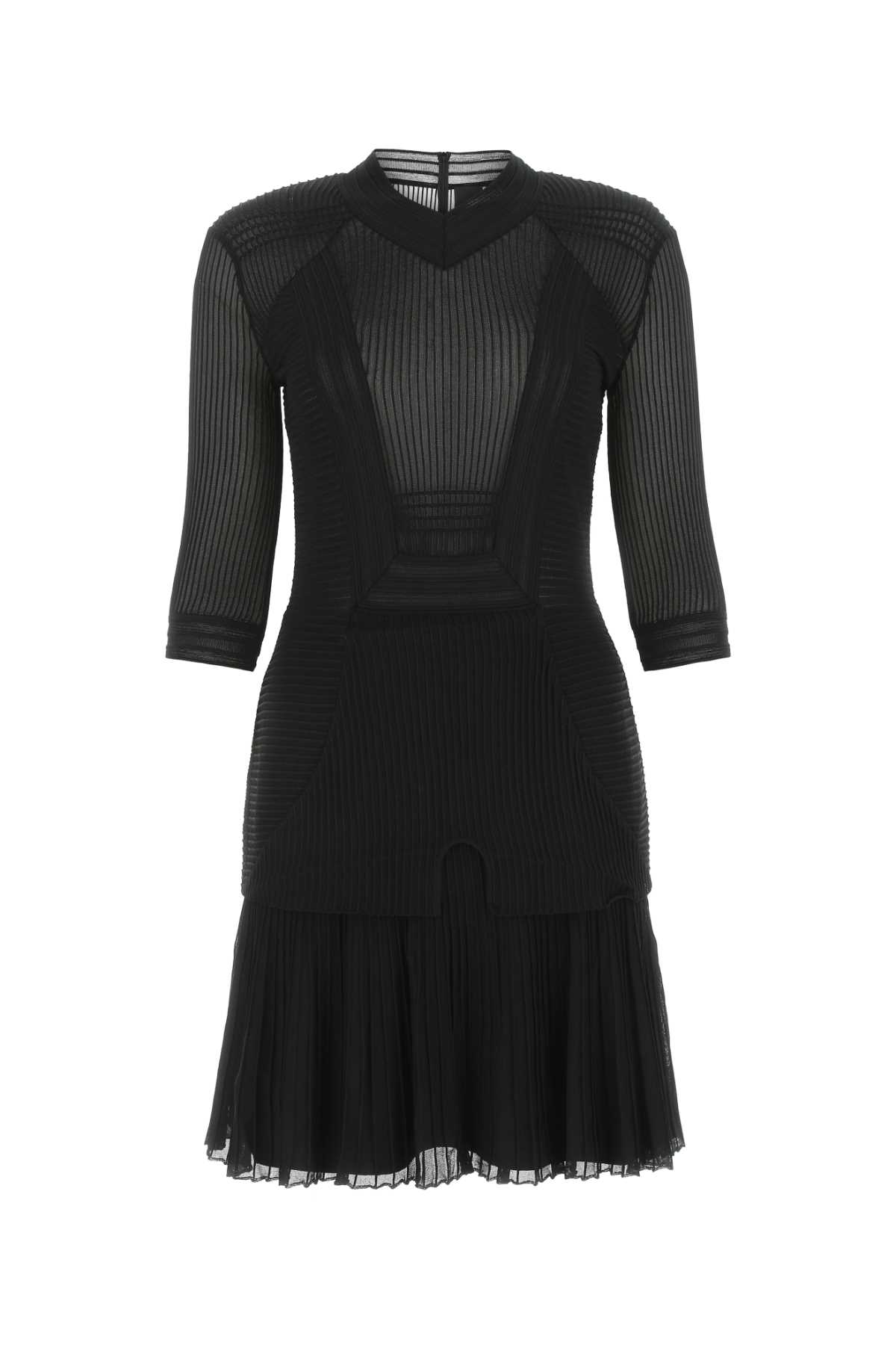 Givenchy 黑色弹力粘胶混纺迷你连衣裙