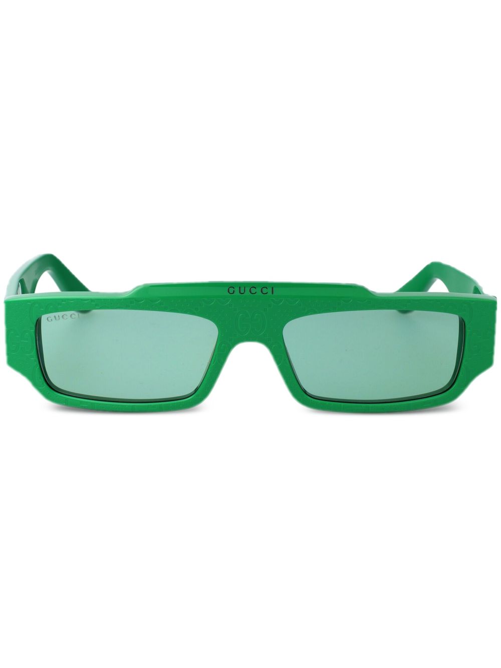 Gucci Eyewear GG1592S003 003 GREEN GREEN GREENGG 长方形镜框太阳眼镜 - 绿色