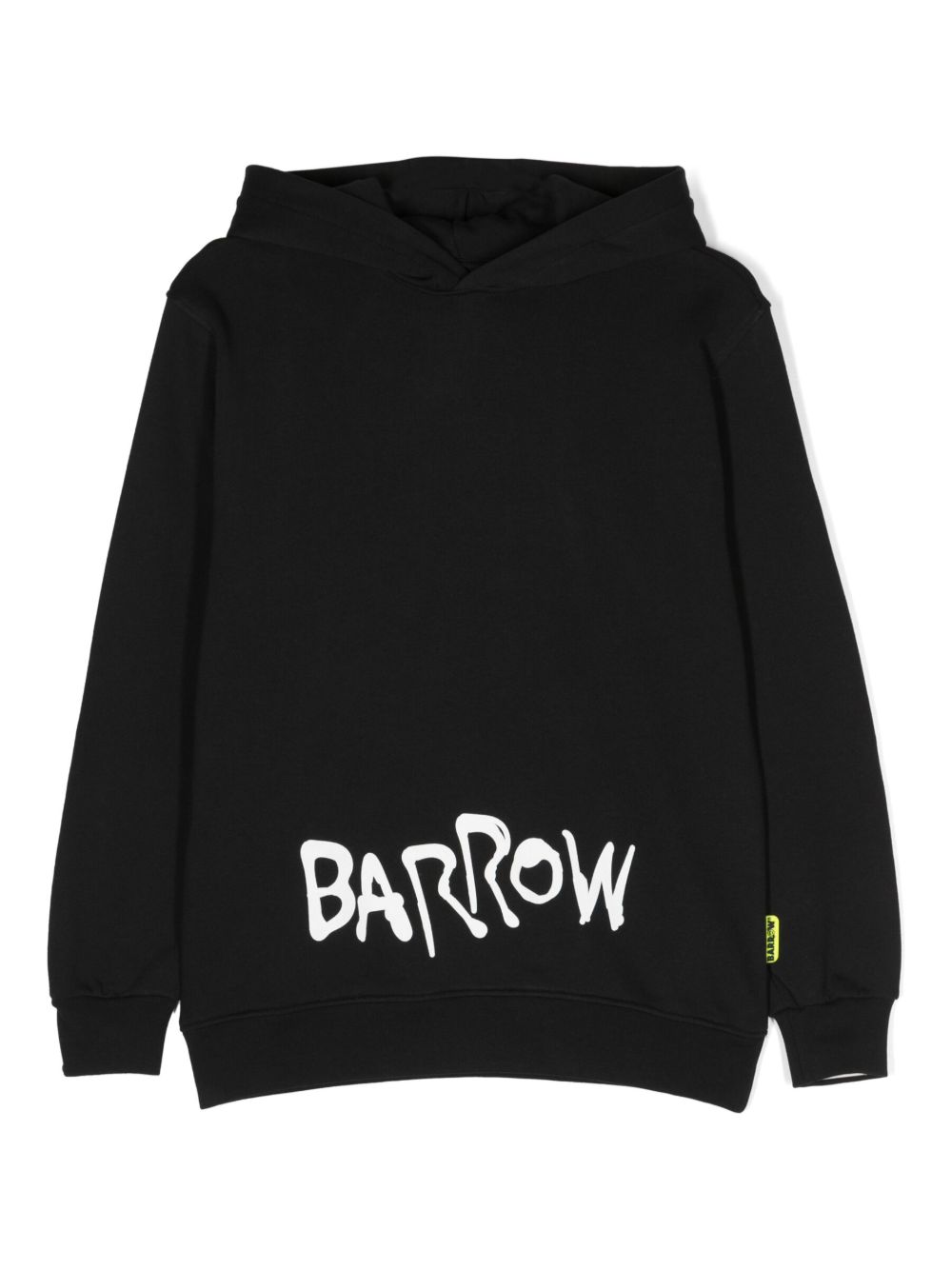 Barrow kids 棉小熊印花连帽衫 - 黑色