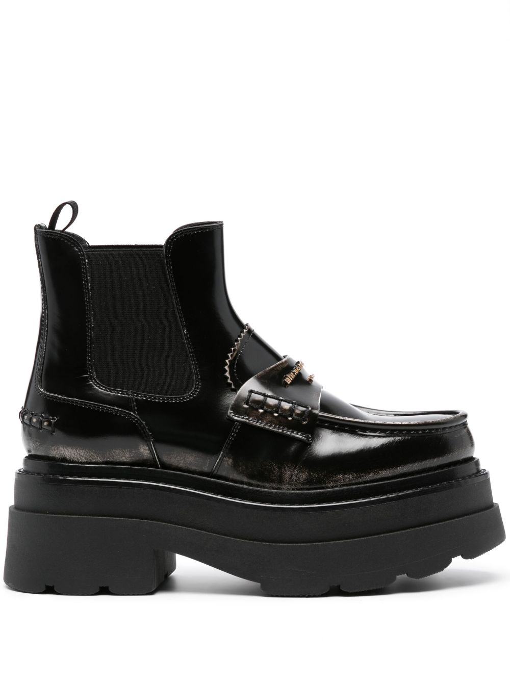 Alexander Wang Carter 中跟靴（7.5厘米） - 黑色