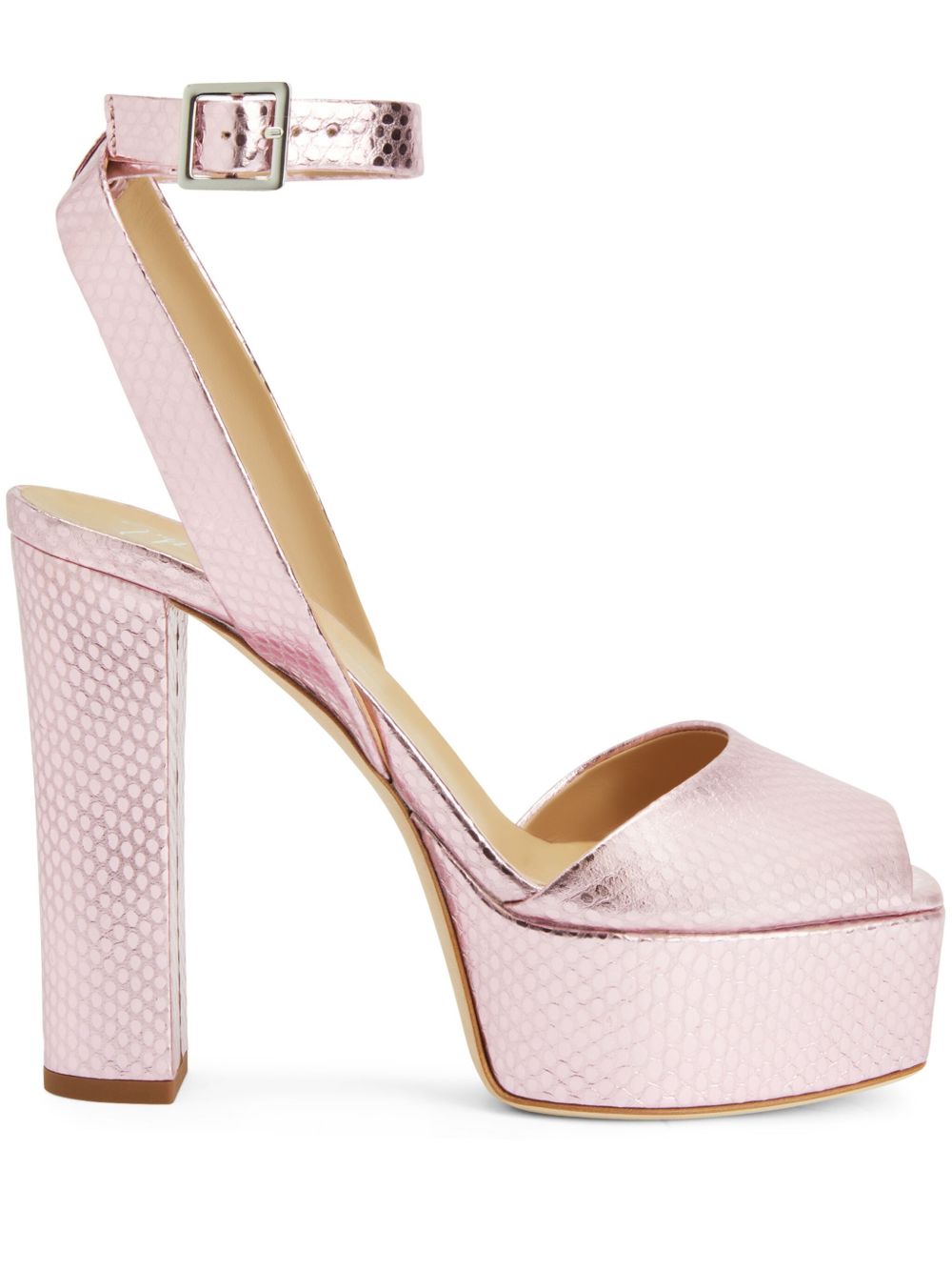 Giuseppe Zanotti Betty 水台式高跟凉鞋 - 粉色
