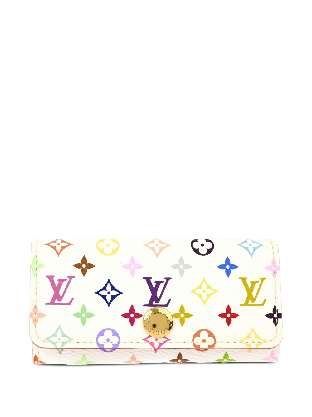 Louis Vuitton Pre-Owned x Takashi Murakami Multicles 四钩扣钥匙包（2007年典藏款） - 白色