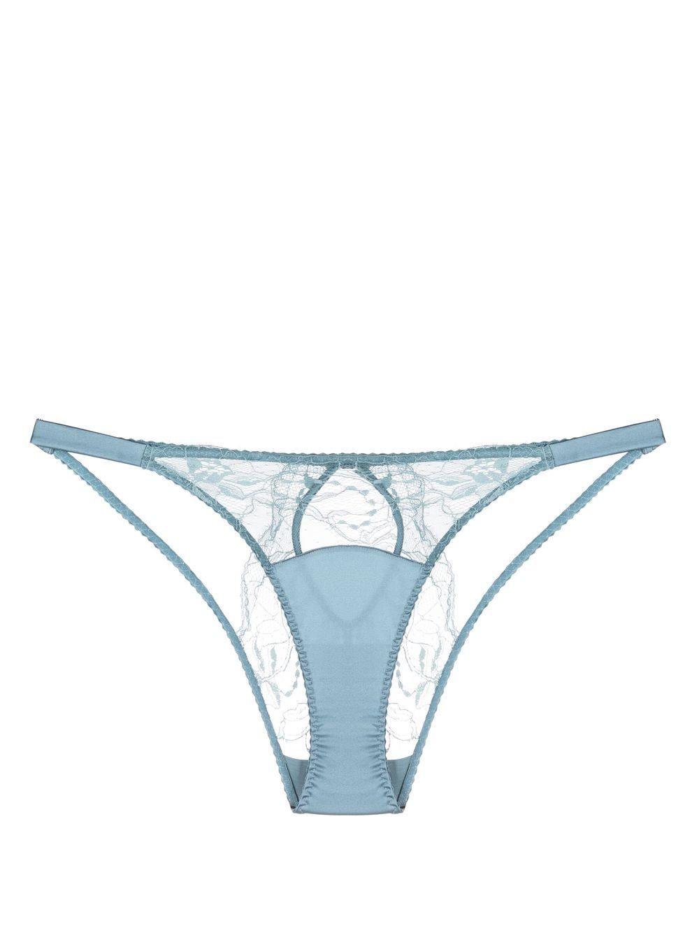 Fleur Of England Ocean Ouvert 蕾丝三角内裤 - 蓝色