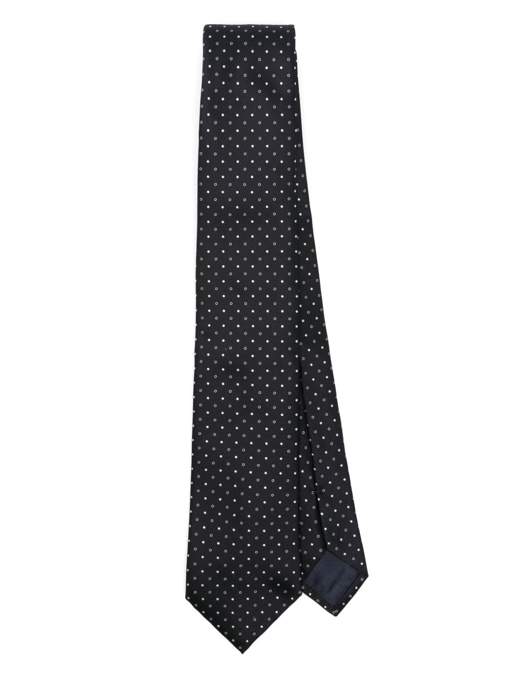 Giorgio Armani 波点提花领带 - 蓝色