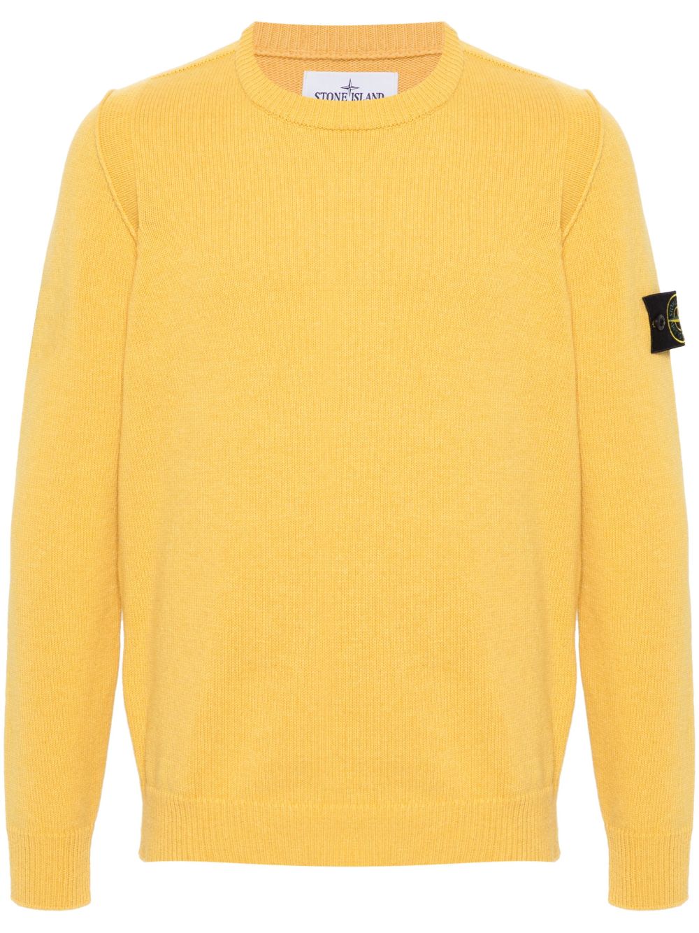 Stone Island 罗盘徽章毛衣 - 黄色