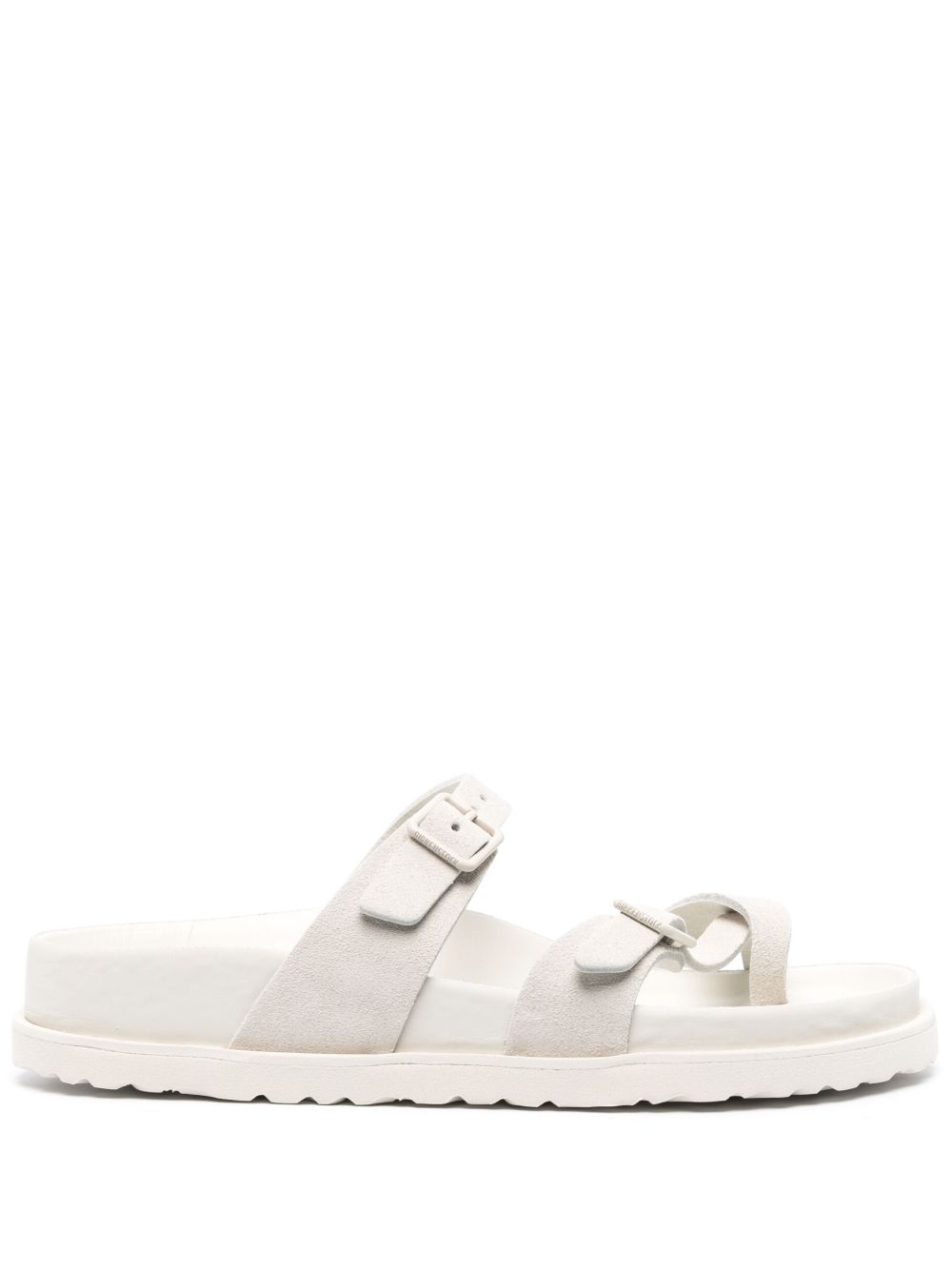 Birkenstock 双扣环皮质凉鞋 - 中性色
