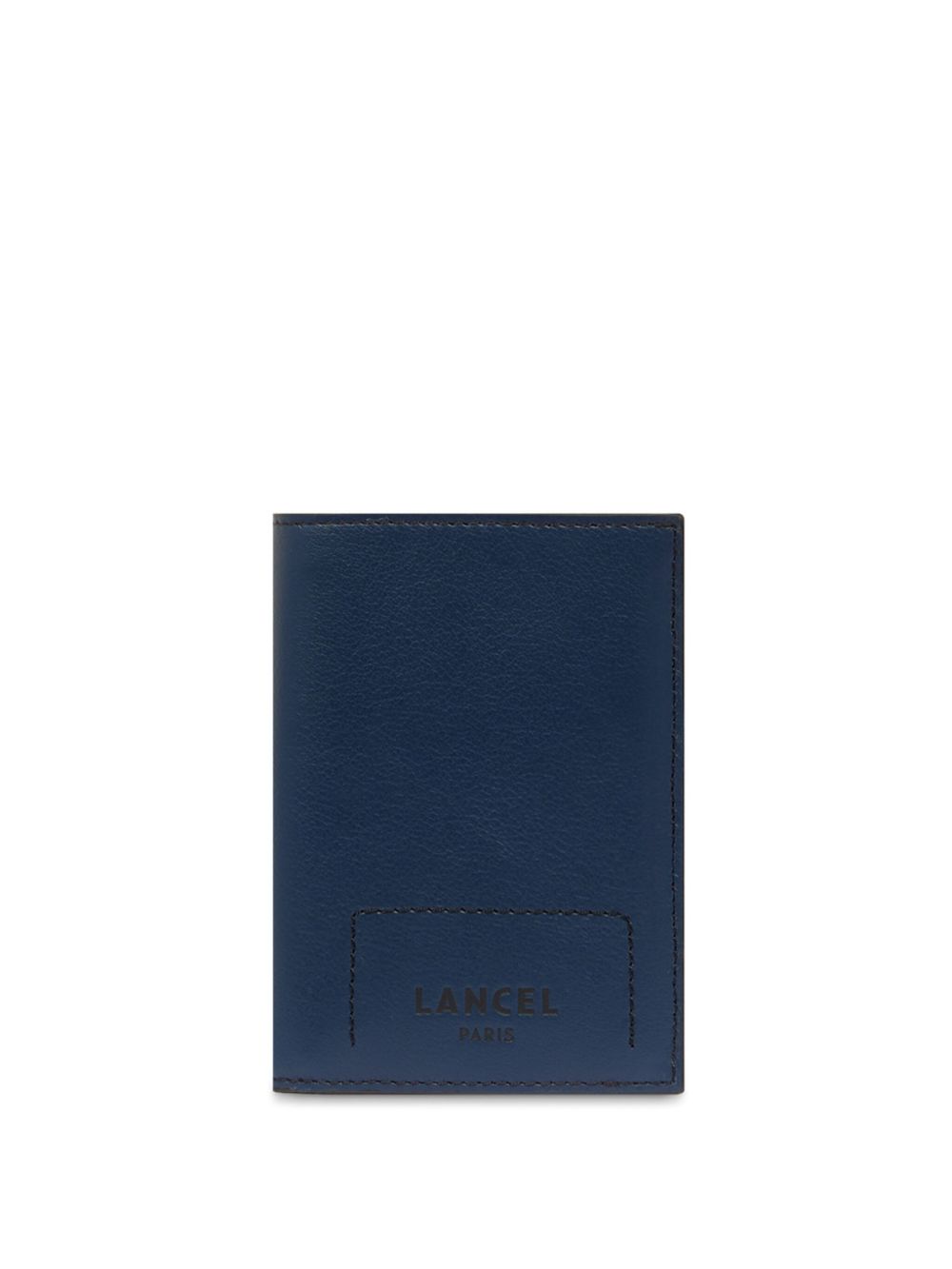 Lancel logo压纹三折钱包 - 蓝色