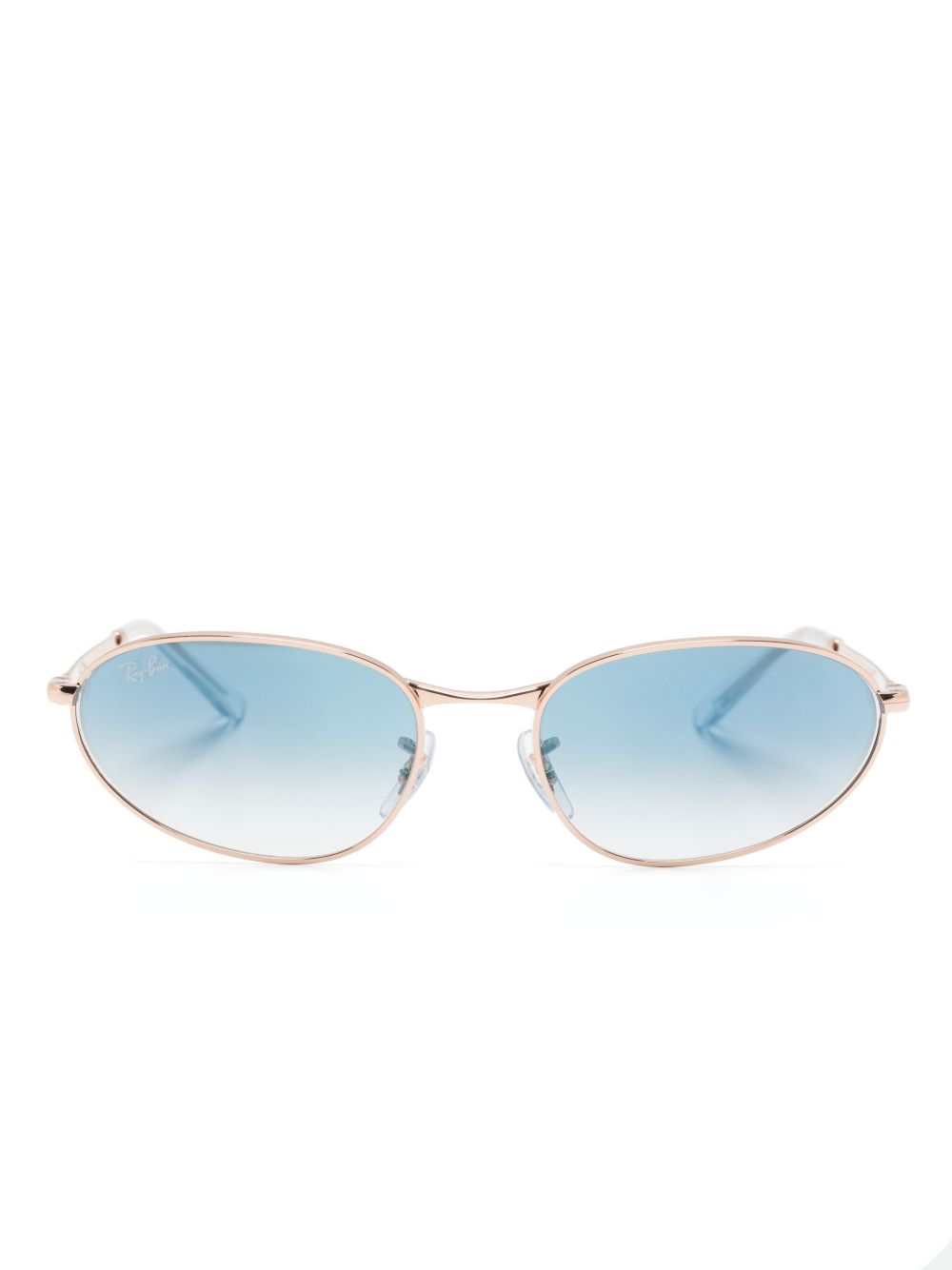 Ray-Ban RB3734 椭圆形框太阳眼镜 - 金色