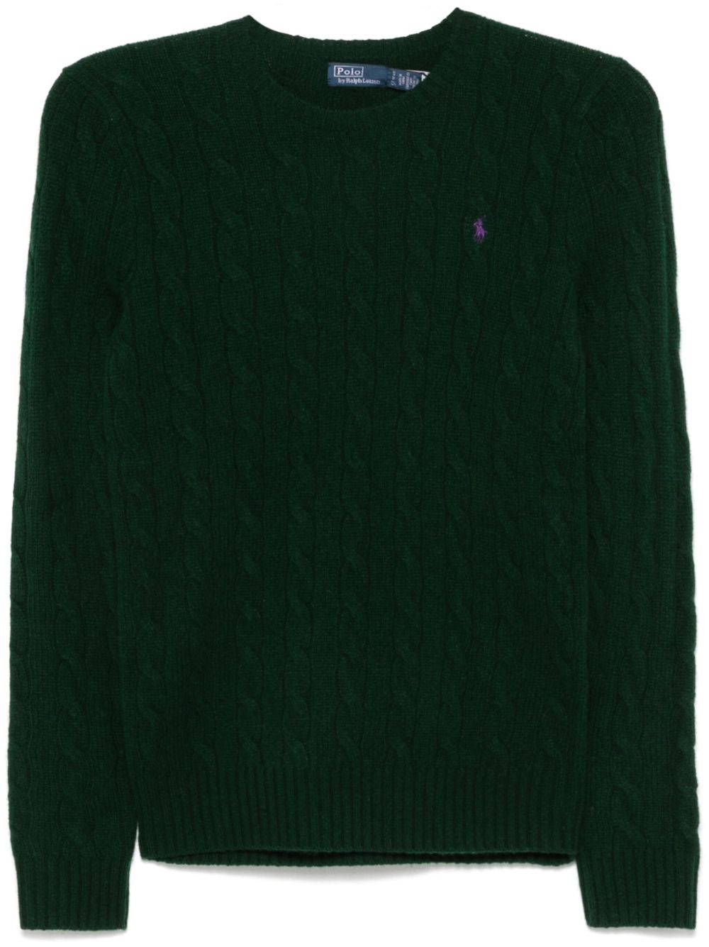 Polo Ralph Lauren 粗绞花针织毛衣 - 绿色