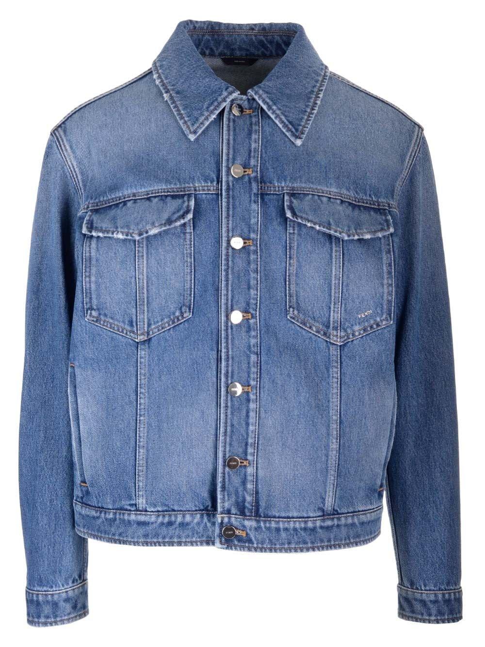 Fendi Collared Button-up Jacket