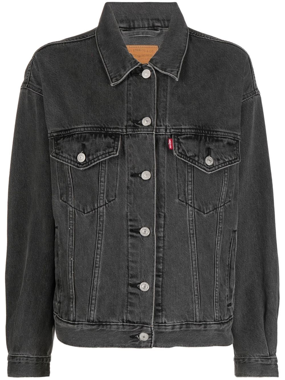 Levi's 排扣牛仔夹克 - 灰色