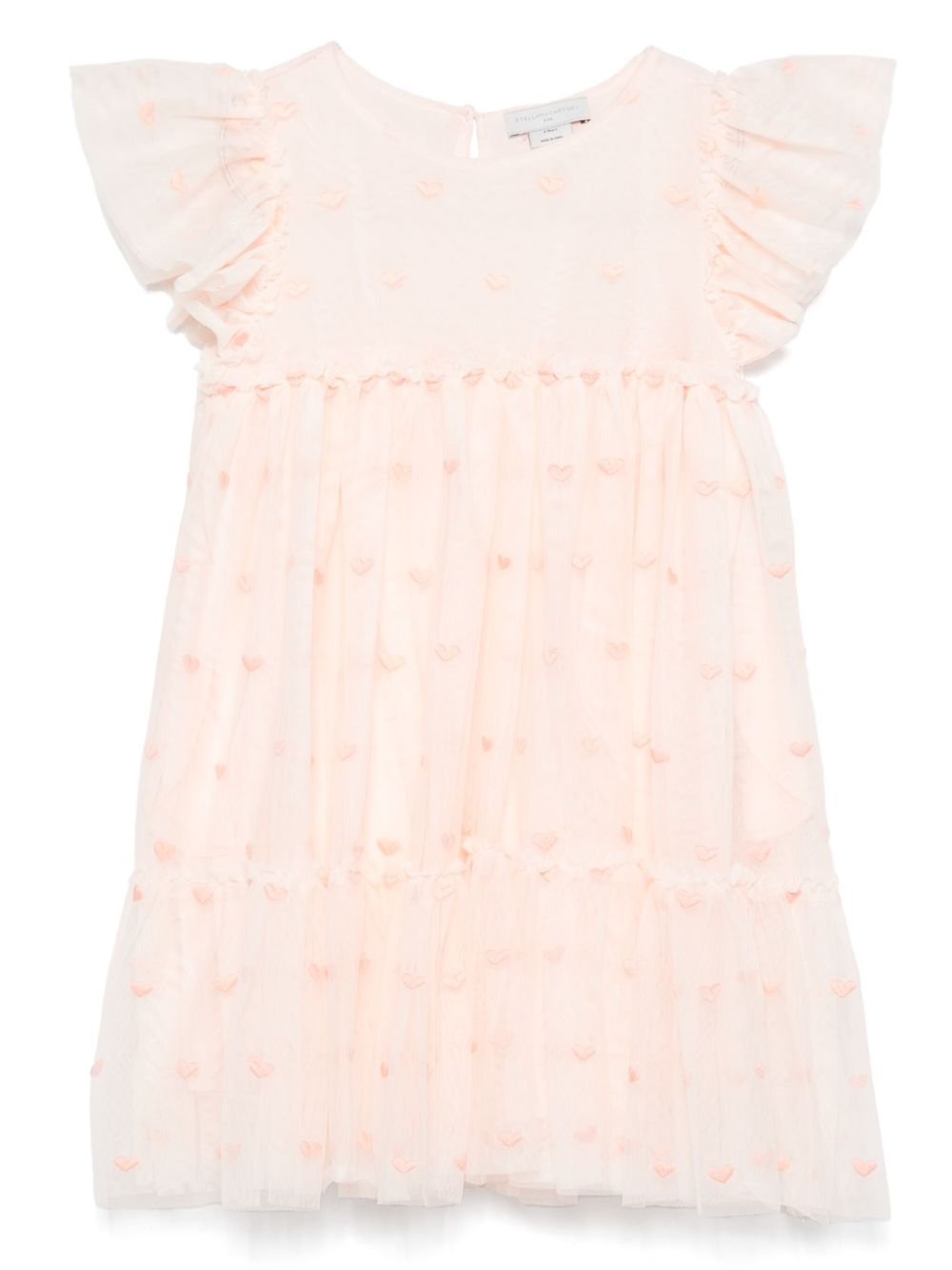 Stella McCartney Kids 薄纱连衣裙 - 粉色